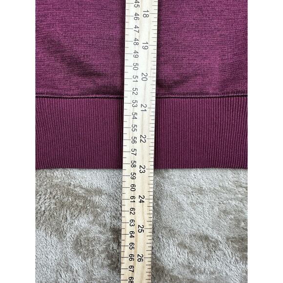 UNDER ARMOUR Men Round Neck Jumper Pullover Sweater Size MEDIUM Maroon Pocket - Picture 7 of 7